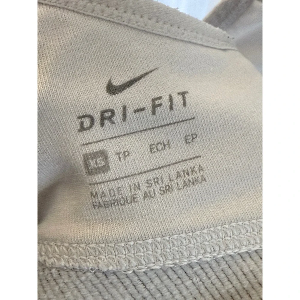 Nike Sports Bra Womens XS White Excellent Dri-FIT Light Support Racerback